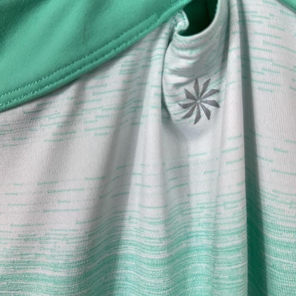 Athlete Green Stripe Built in Sports Bra Stride Crunch Tank Top Small. - Picture 5 of 9